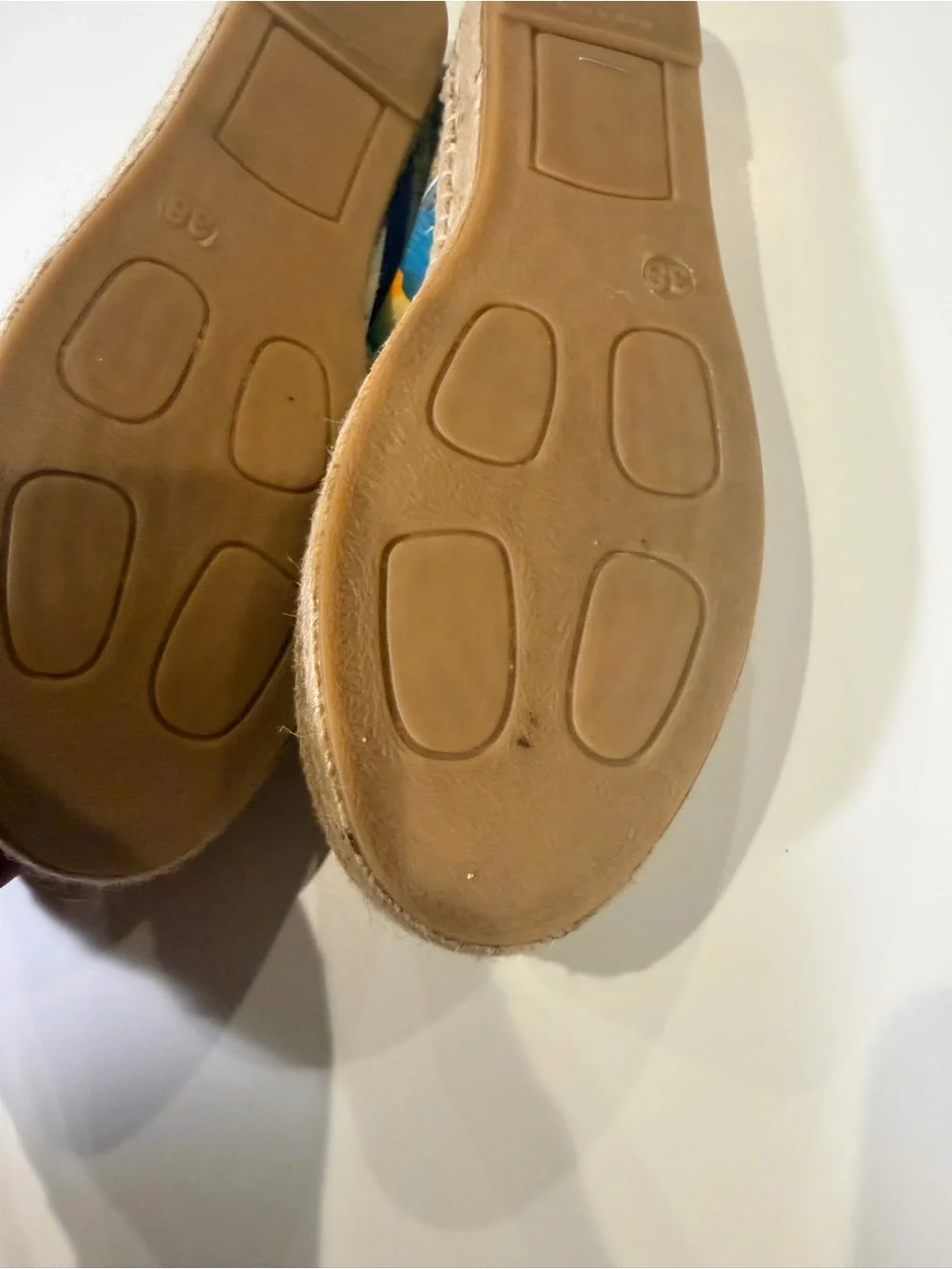 Capri Graphic Canvas Espadrilles - Blue Print Slip-Ons